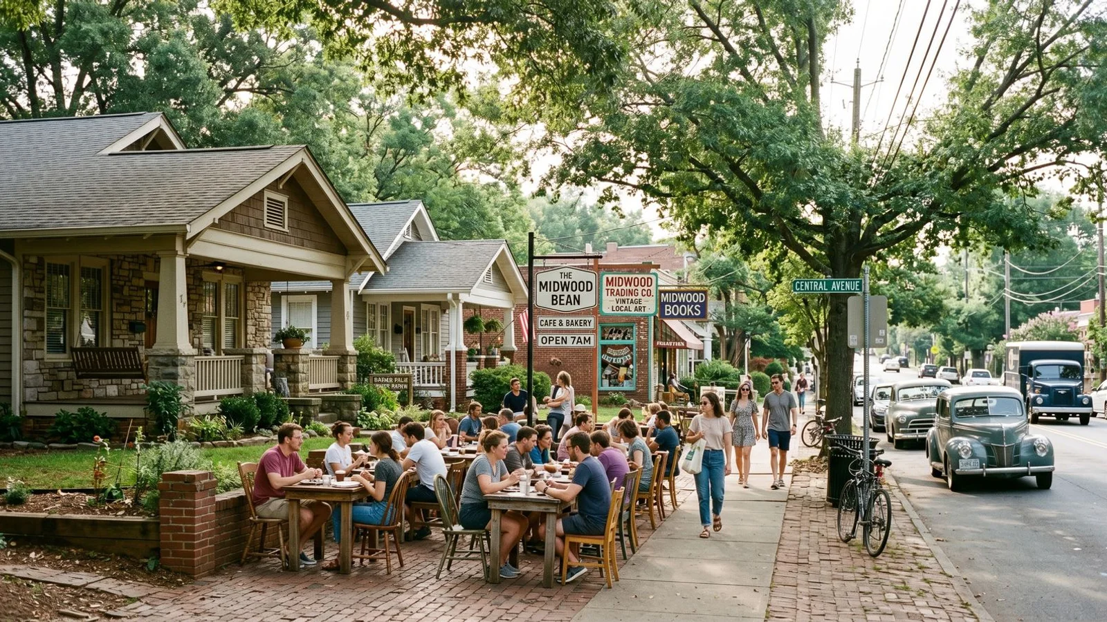 Editorial lifestyle photograph of Plaza Midwood